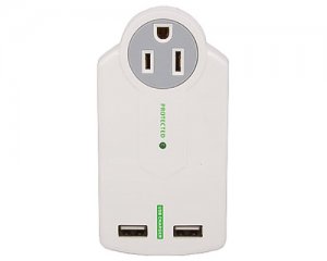 AC Adapter Plug with 2 USB Charging Ports