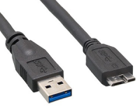 USB 3.0 A Male to Micro B Male 3' Cable