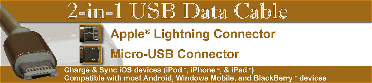 2-in-1 USB Data Cable