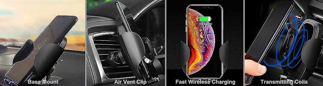 ZipSpin Wireless Cell Charger and Cradle