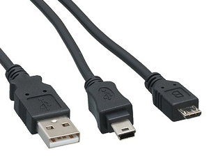 USB 2.0 Splitter Cable - 5'